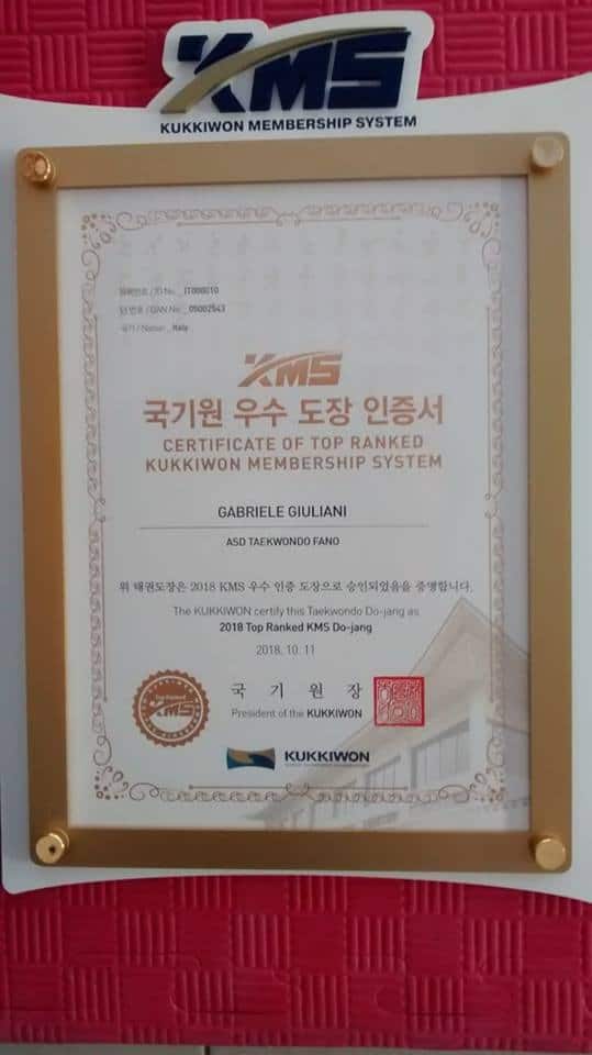 riconoscimento kukkiwon